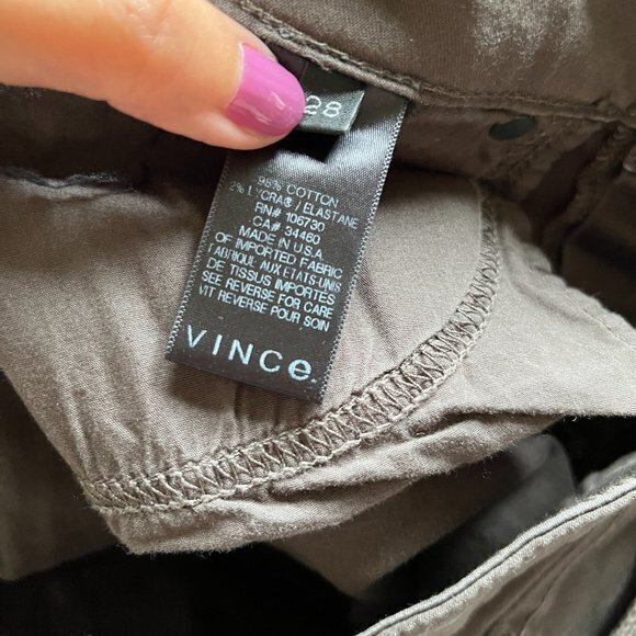 Vince Brown 5 Pocket‎ Skinny Walnut Jeans Womens Size 28 Slim Denim - Picture 8 of 8